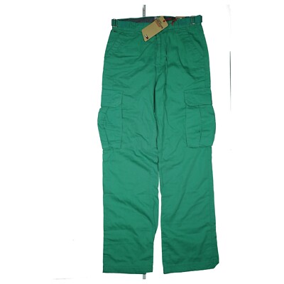 Tommy Hilfiger Walden Herren Cargo Jeans Hose Worker Outdoor S W29 L32 Grün NEU