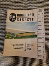 1963 Brodhead Garrett Equipment/Supply CATALOG vocational,arts tools industrial