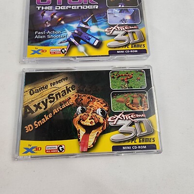 Extreme 3D PC Games GTOK The Defender & Axy Snake Mini CD ROM Game