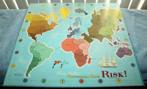 Vintage 1968 Risk Board Game Parker Brothers War Strategy Complete Wooden Pieces - Picture 5 of 10