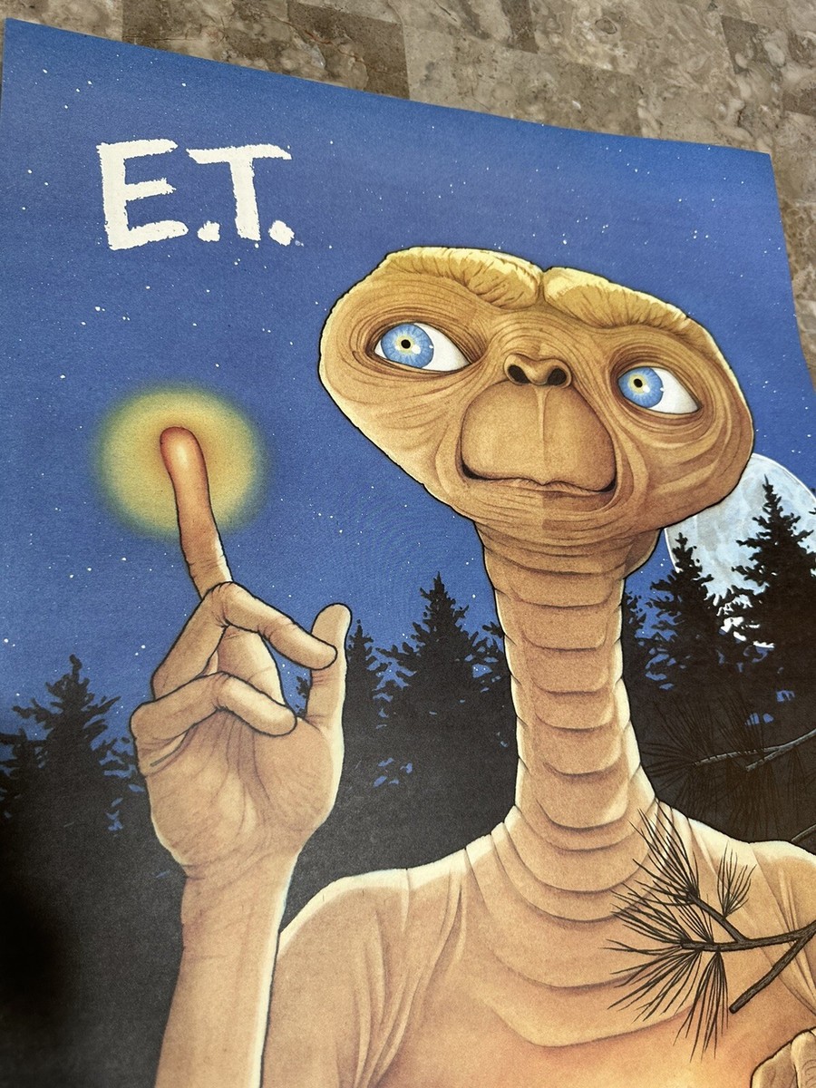 Original Vintage Genuine E.T. Movie Poster 1985 Mcdonald's