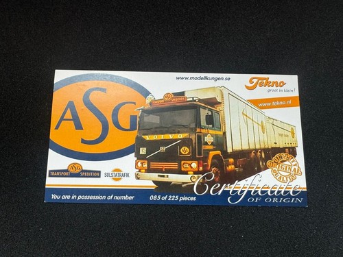 Modelos de camiones Tekno, remolque frigorífico Volvo F12 LZV combinado, ASG - Imagen 3 de 6