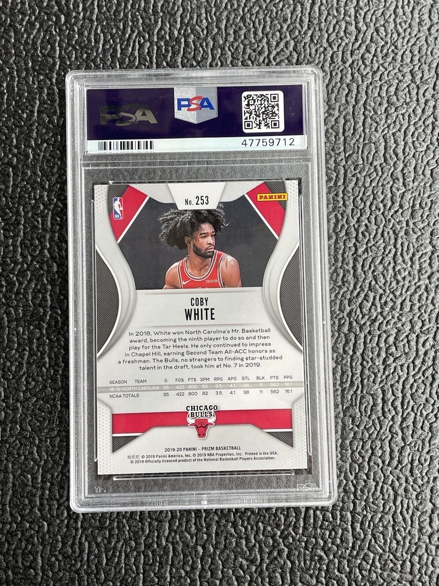 その他 2019 Coby White Hyper Prizm Bulls Rookie 🔥COBY WHITE 2019 PRIZM BASKETBALL ROOKIE CARD PSA 10!🔥CHICAGO