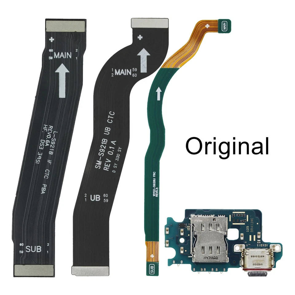 Samsung Galaxy S24 /Plus /Ultra USB Charging Port Board Main SUB LCD Flex Cable
