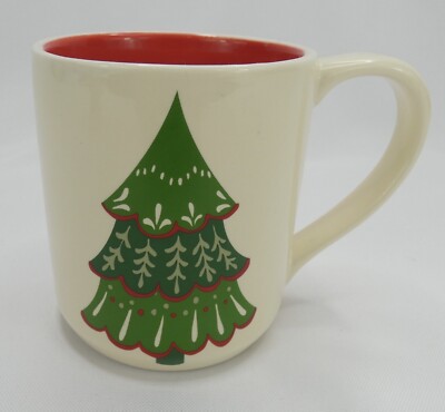 Cypress Home Holiday Christmas 10 Oz Coffee/Tea Mug Cup Christmas Tree Design