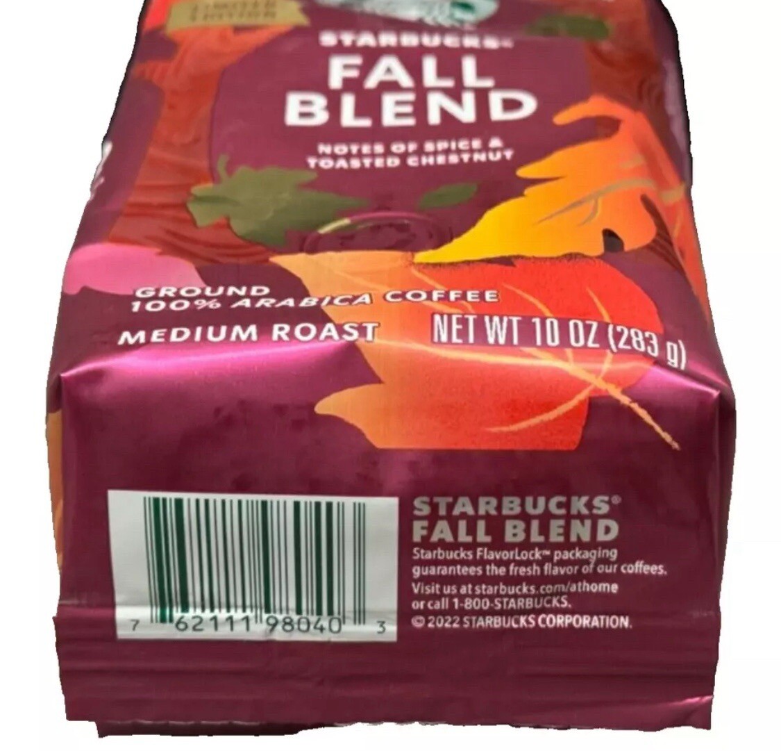NEW Fall Blend Ground Coffee-Starbucks Limited Edition Fall Blend