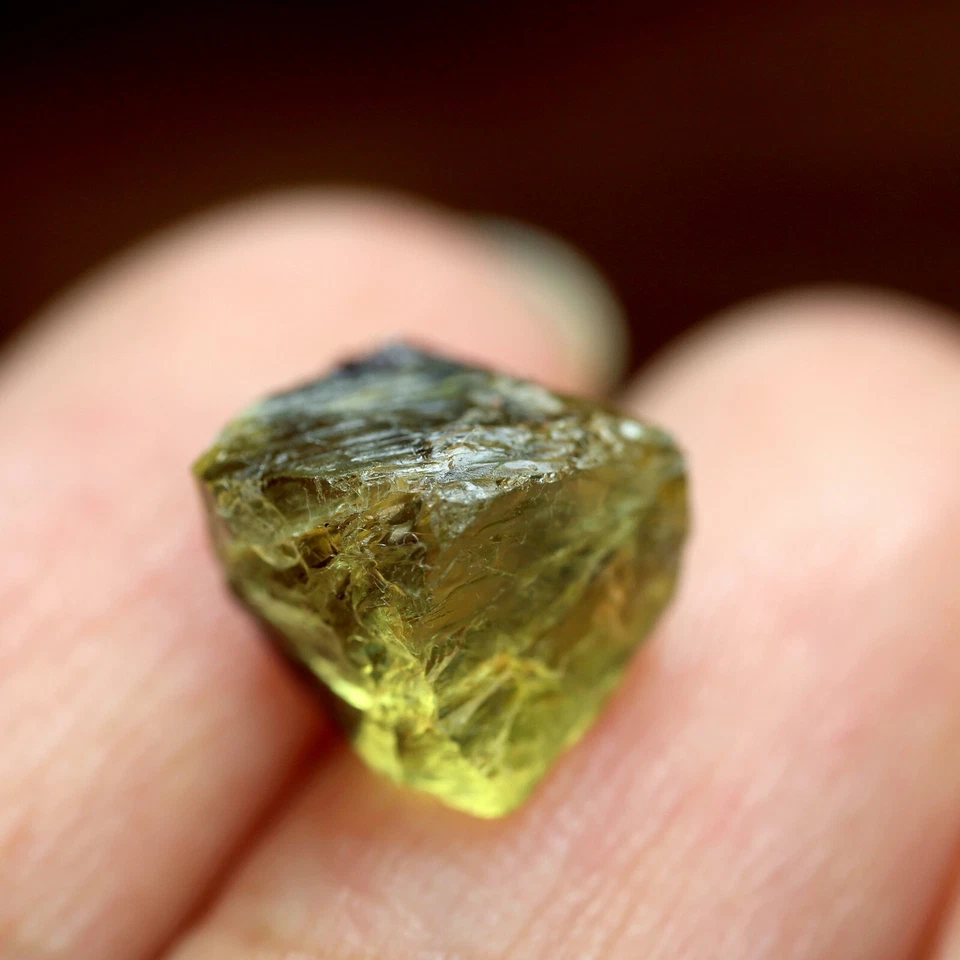Certified 5.91ct Natural Unheated Yellow Gray Sapphire Madagascar Rough 8.8x8 mm - Image 2 of 4