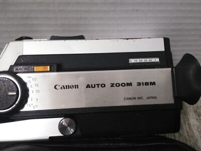 VTG. Canon Auto Zoom 318M Super 8mm Movie Camera 3x Zoom W/ SOFT