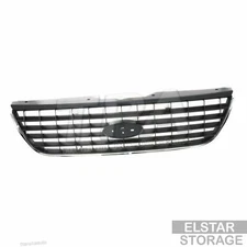 Black Front Grille Grill w/Chrome Surround Trim Fit 02-05 Ford Explorer New