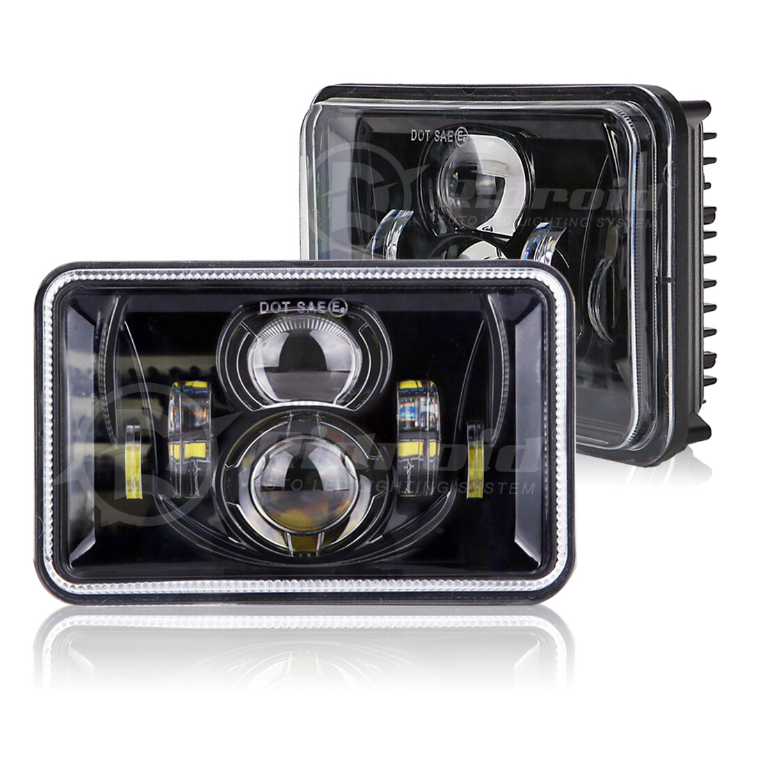 4x6" LED Headlight HiLo Sealed Beam for For Honda XR250 XR250L XR650L