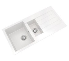 1.5 Bowl Composite Kitchen Sink 1000 x 500 Reversible With Waste