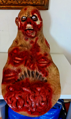Scary Halloween Walking Dead Decaying Zombie Skeleton Latex with Chest