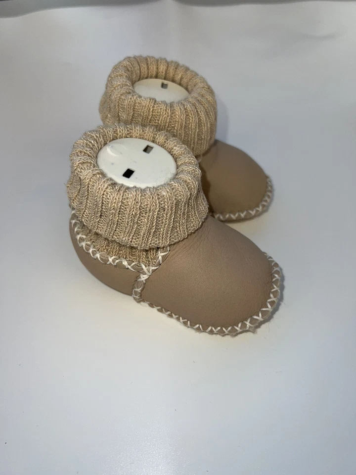 МЛАДЕНЦЕВ Baby кожи новорожденного ботинки размер 1-2-3 с коробкой 3-6 Monts ботинок Baby Shoes - Изображение 3 из 4