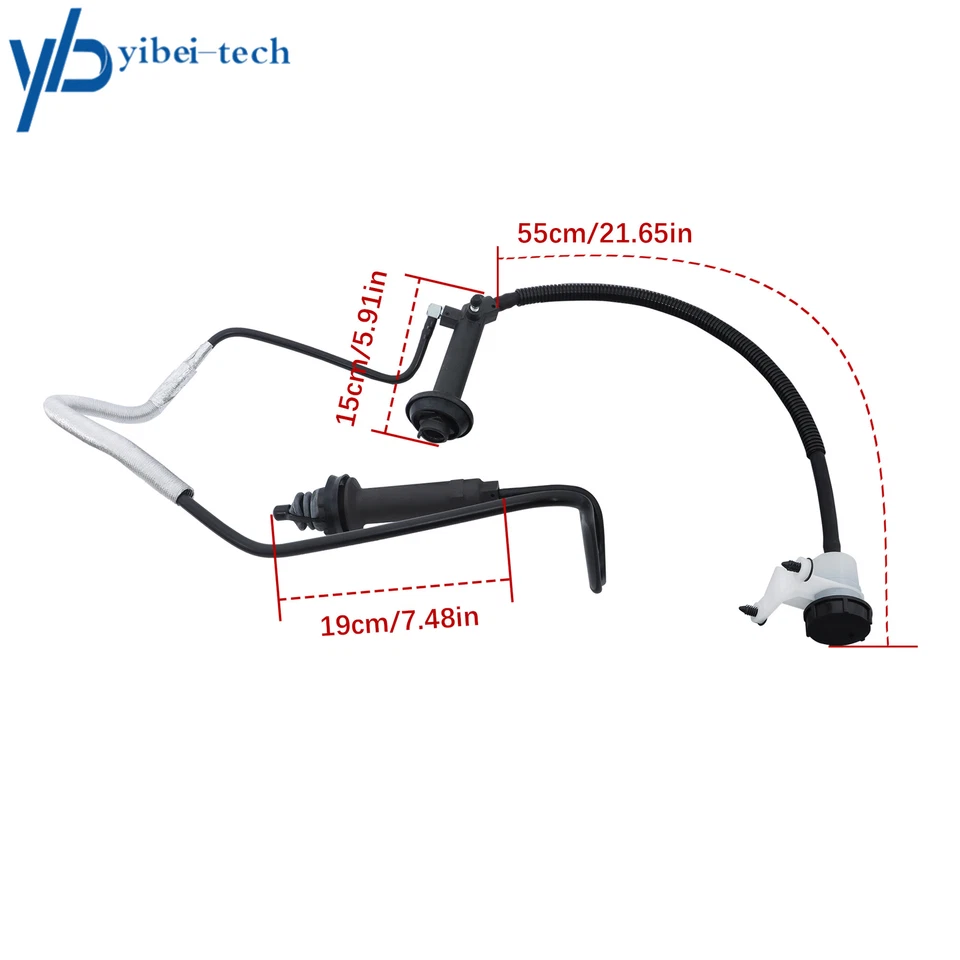 Conjunto de cilindro maestro y esclavo de embrague para Ford F-250 F-350 F-450 F-550 1999-04 Foto 4 de 4