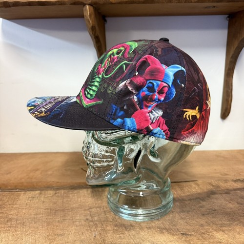 Insane Clown Posse Hat AOP Dark Carnival Juggalo Joker Faces Virtis Cap ICP 2011 - Picture 2 of 8