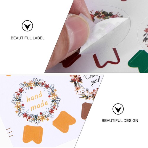 10Pcs Sample Jars Tiny Label Seal Paste Stickers Gift Packaging Labels - Afbeelding 2 van 12
