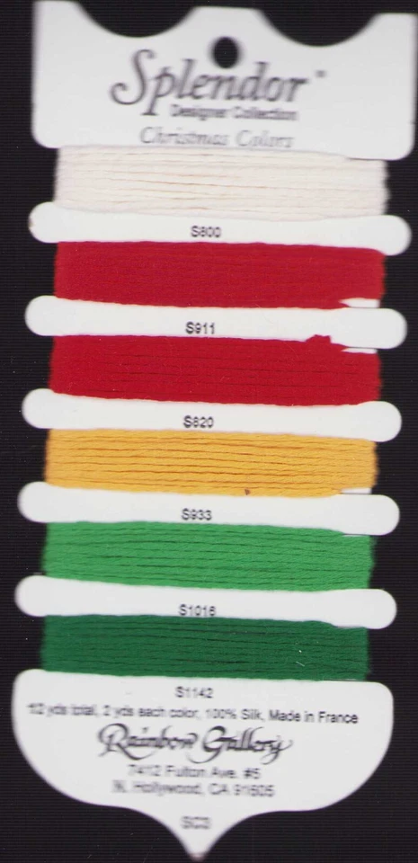 SPLENDOR 100% Silk Needlework Threads RARE Rainbow Gallery "Designer Collection" - Image 2 of 3