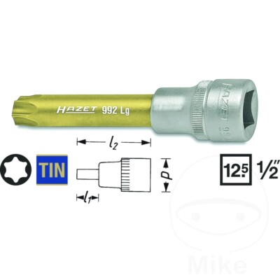 Einsatz Torx 1/2 T50 Long Len. 100mm 992LG-T50