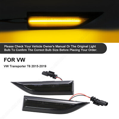 für VW T6 Transporter VI Multivan ab.2015-2019 Schwarz Led Seitenblinker Blinker