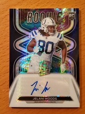 2022 Spectra Rookie Autographs Celestial #28 Jelani Woods Colts TE #'d 44/75