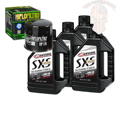 Oil Change Kit For 2011 Suzuki LT-F400F KingQuad FSi SRA Maxima Synthetic 5W-40