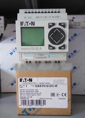 One EATON MOELLER controller logic module EASY512-DC-R EASY512DCR New