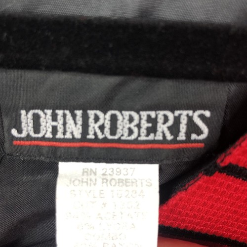 Vintage John Roberts Dress Womens 14 Red Black Sailor Belted East Coast Preppy - Picture 8 of 18