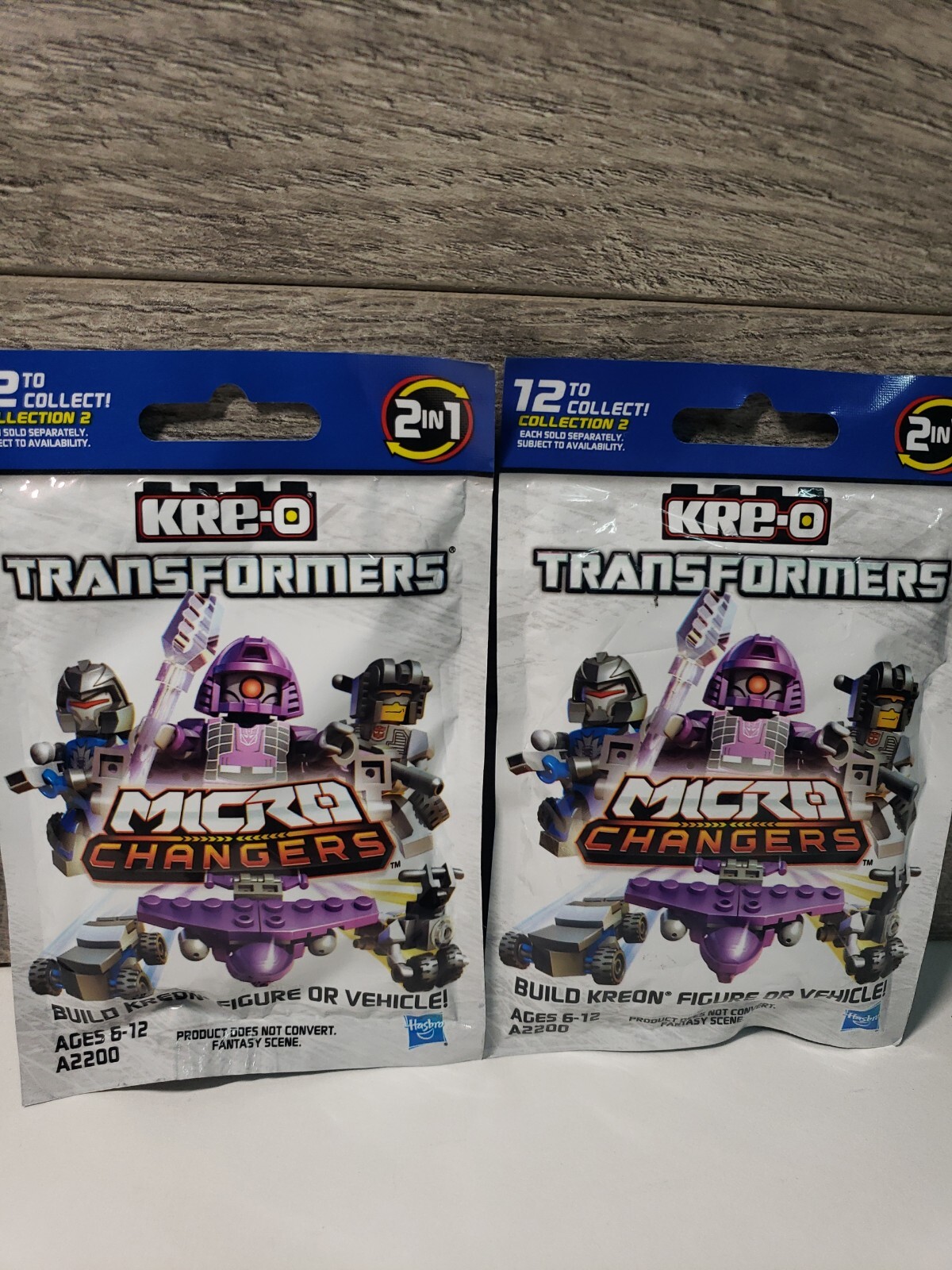 KRE-O Transformers Micro Changers KREO Collection 2 lot of Blind Bags