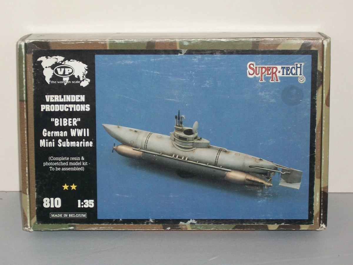 Verlinden 1/35 - Mini Sous-marin X-Craft - Maquette LP756 Incomplète - Occasion