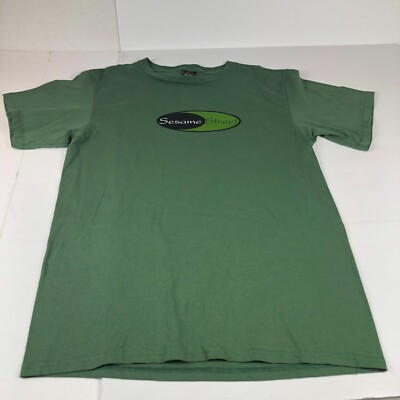 Vintage 1990s Sesame Street Shirt Mens Large Green Jim Henson 