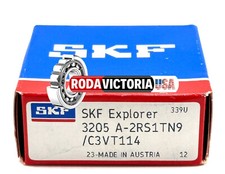 SKF 3205 A-2RS1TN9/C3 VT114 ANGULAR CONTACT BEARING 25x52x.20.6mm