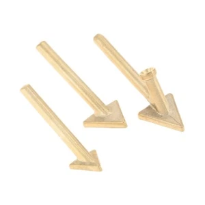 Ensemble de 3 Tête de soudure en fer Triangle Tête de soudage en laiton pour réparation en plastique