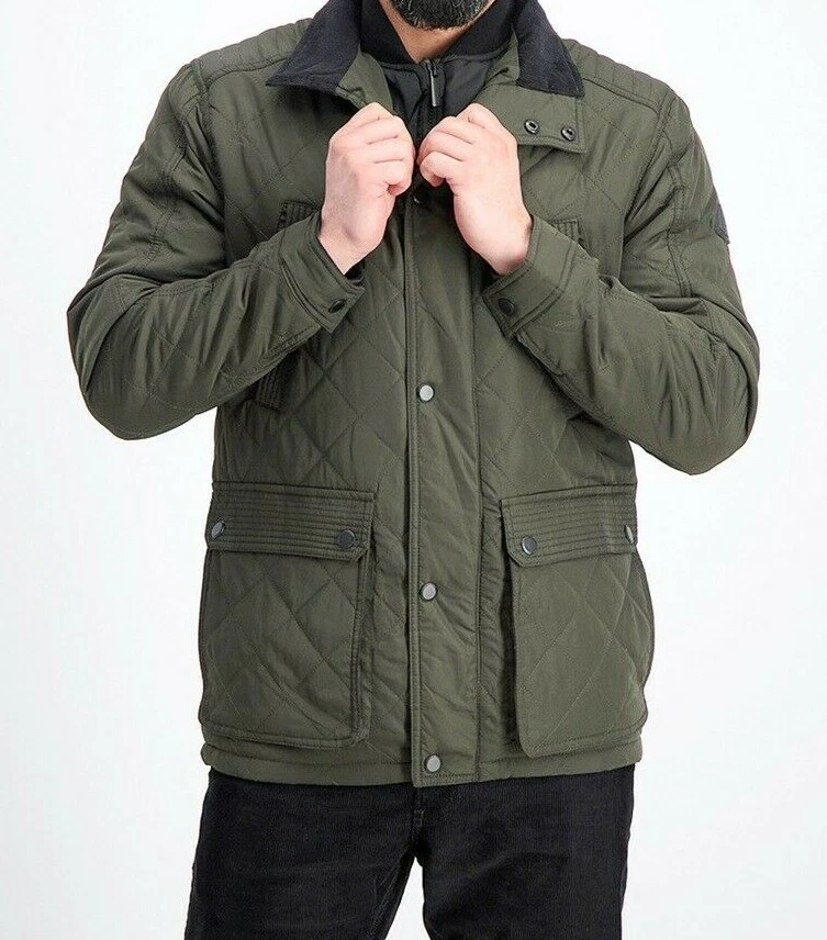 London Fog men s Arietta Quilted Field Coat size Medium M