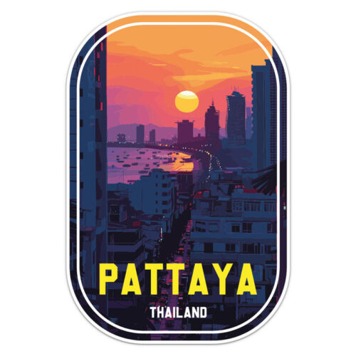 Sunrise Thailand Pattaya City Car Bumper Sticker Vinyl Decal - 第 1/6 張圖片