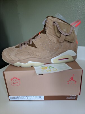 [size 9] nike air jordan 6 retro travis scott british khaki N0T jumpman jack tr