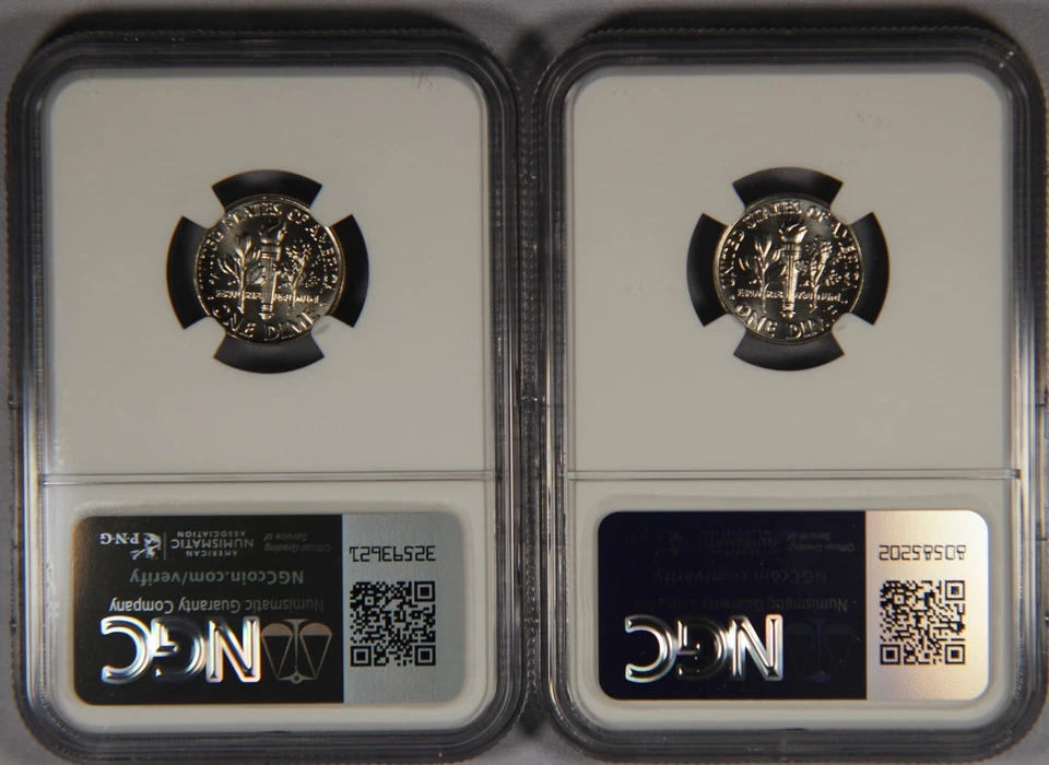 2023 P D NGC MS69 Roosevelt Dime Top Pop Registry MS69FT Full Torch - Image 2 of 3