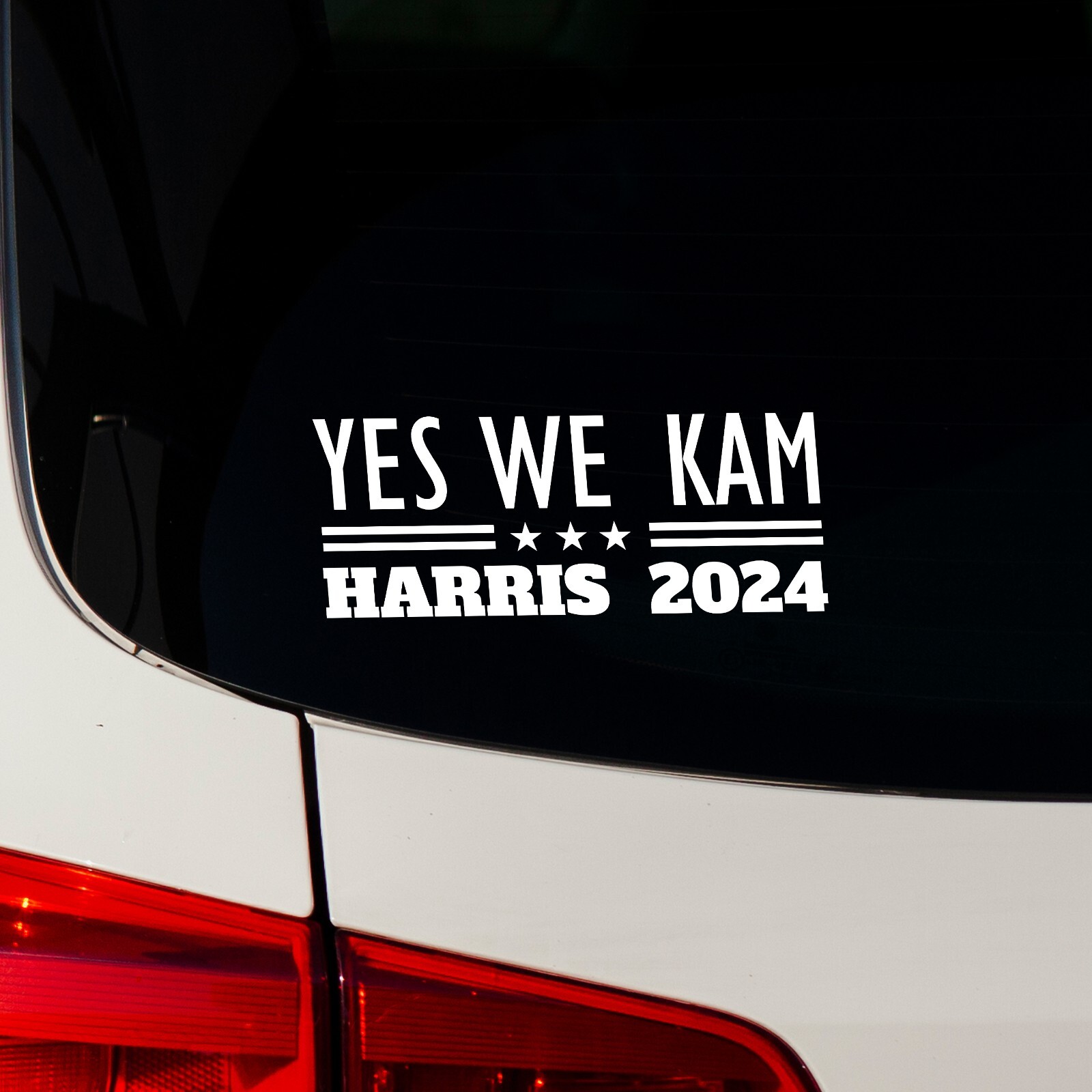 Kamala Harris 2024 Decal Yes We Kam Die Cut Vinyl Political Stickers for Cars