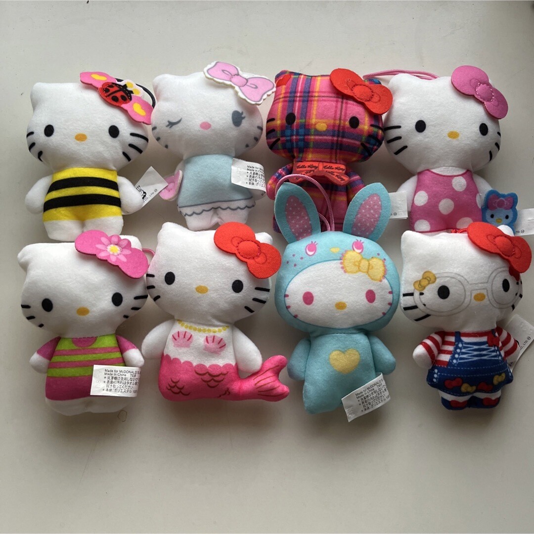 再値下げ【Hello Kitty】McDonald ぬいぐるみ 12体 セット We get our paws on all 50 Hello Kitty Happy Meal toys at