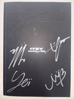 ITZY [BORN TO BE] All Member Autographed Signed Promo Album | eBay