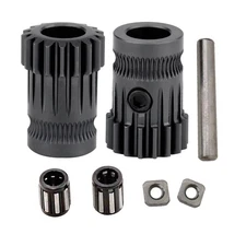 POLISI3D 3D Printer Hardened Steel MK3 Drive Gear extruder Dual Gears kit... 