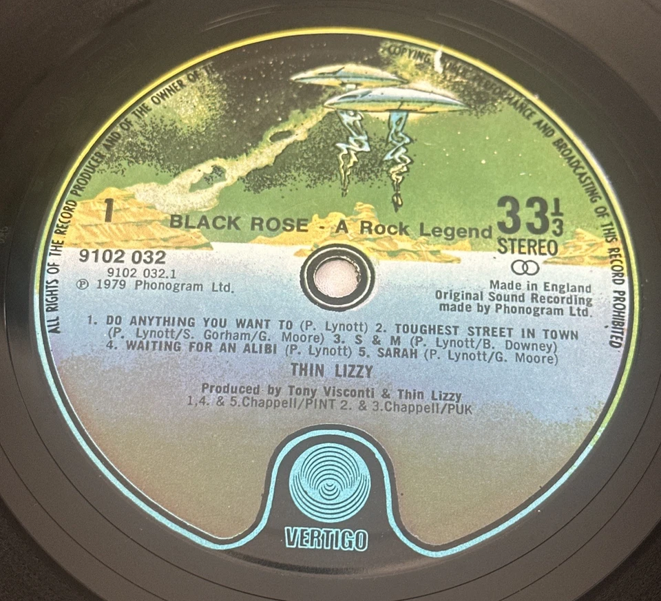 Thin Lizzy-  Black Rose - 12 Vinyl LP Album -1979 Vertigo 9102 032 EX / VG+ - Image 4 of 4