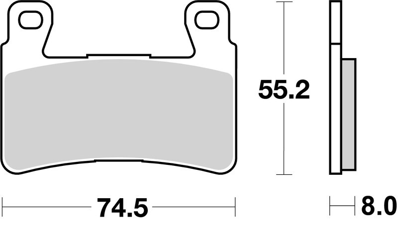 Plaquettes de frein BREMBO route sport 07HO45SR métal fritté avant