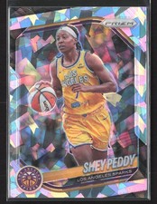 2025 Panini Prizm WNBA Shey Peddy #136 Cracked Ice Los Angeles Sparks