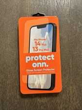 Protect Onn iPhone 14 Plus/13 Pro Max Glass Screen Protector - Clear Brand New