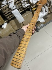 20fret Roasted flame Maple Electric bass neck jazz bass neck dot inlay 34inch