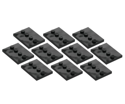 10 x LEGO - 3x4 Minifigur Grundplatte modifizierte Fliese 17836 88646 - schwarz - NEU