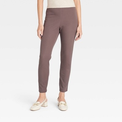 Women's High-Rise Skinny Ankle Pants - A New Day  Light Brown 2
