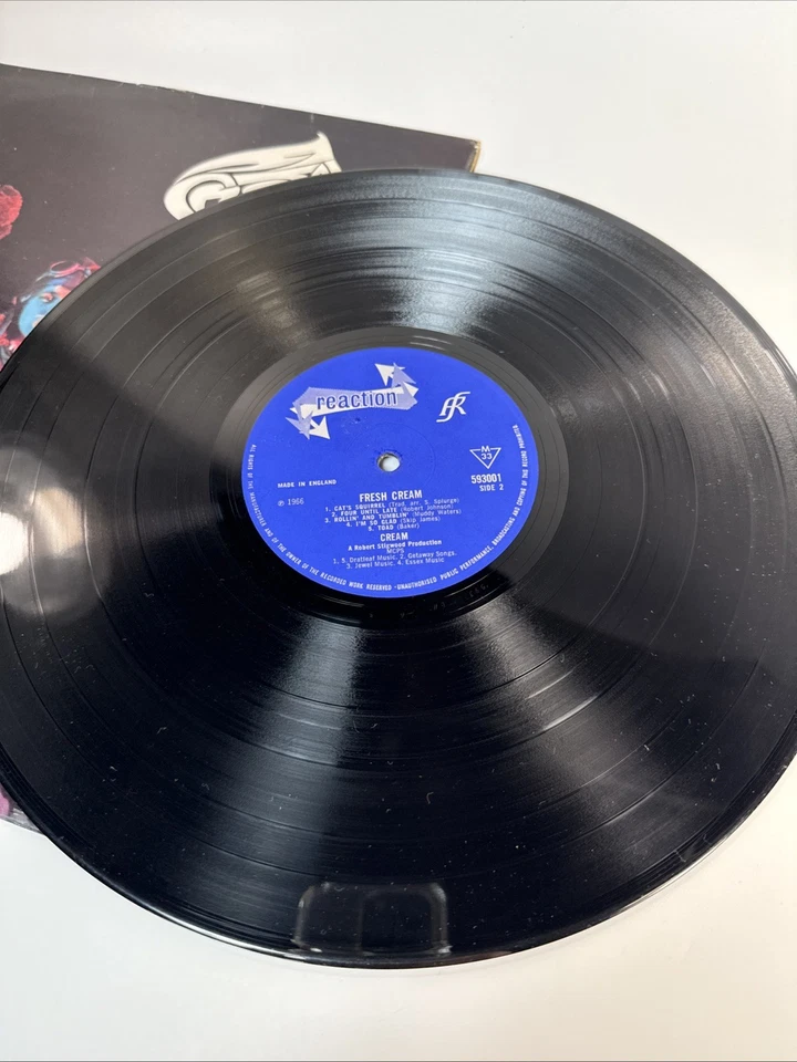 LP VINYL CREAM ALBUM FRESH CREAM REACTION 593001 UK 1ST MONO PRESS VG+/EX - Image 3 of 4
