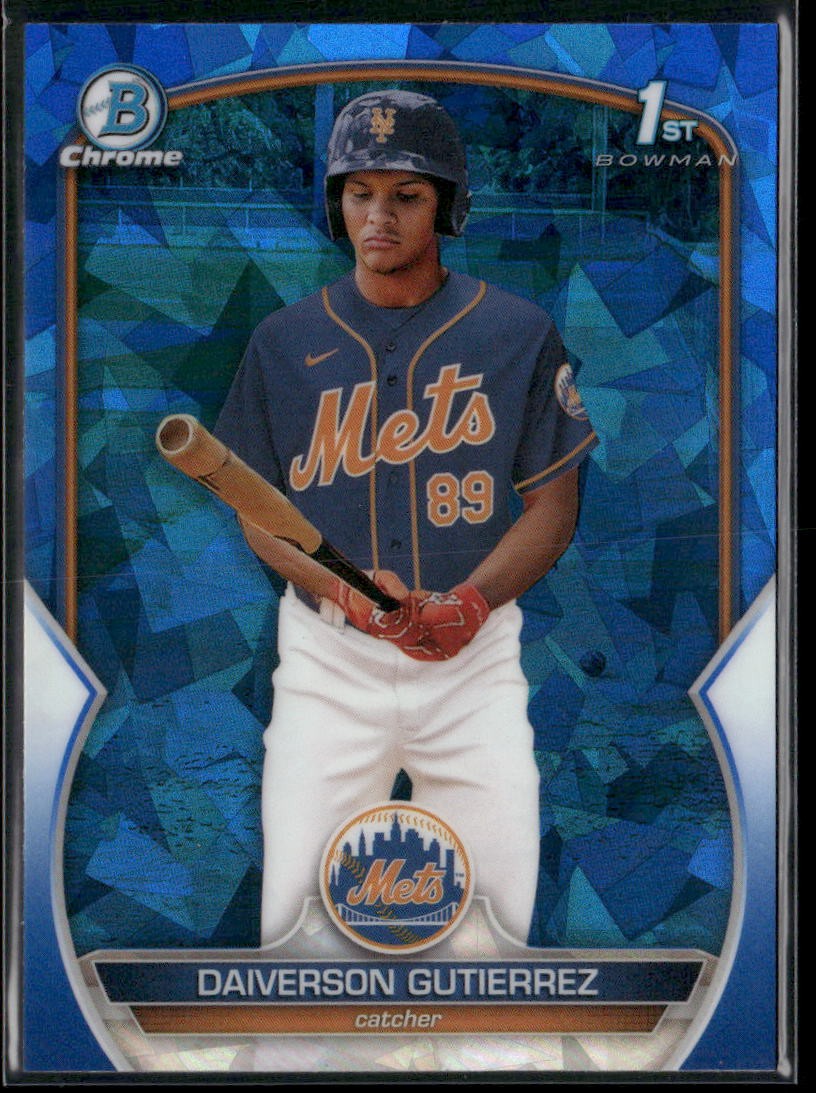 Daiverson Gutierrez 2023 Bowman Chrome Sapphire Edition #BCP-154 New York Mets
