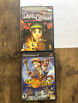 Dark Cloud + Dark Cloud 2 PS2 Both CIB and Near Mint Both Tested